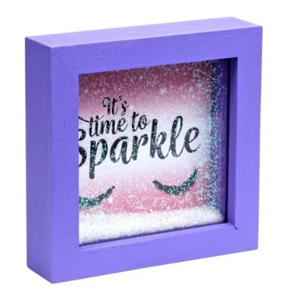 A set of 4 home decor, inspirational, Glitter Shadow Boxes - Picture 4 of 10